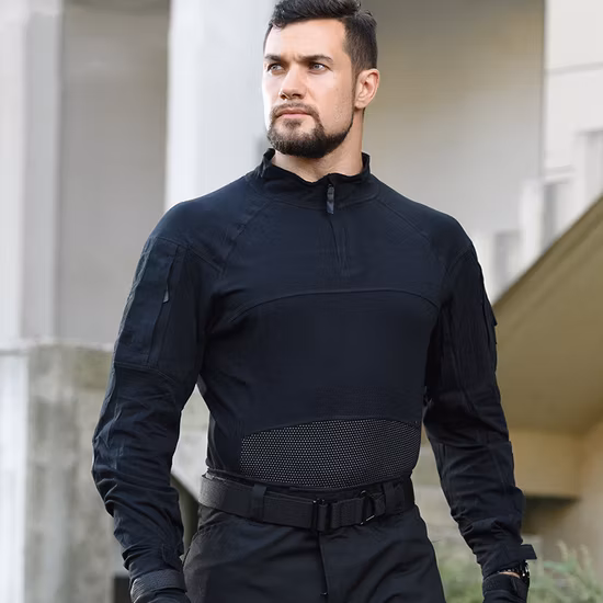 Neues, bedrucktes, leicht trocknendes, langärmliges Rashguard-Badeshirt für Herren mit LSF 50+