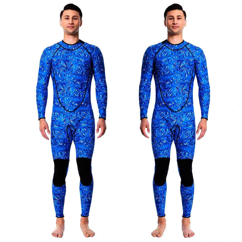 3mm Neoprene Wetsuit Camouflage Long Sleeve Diving Sportwear for Men