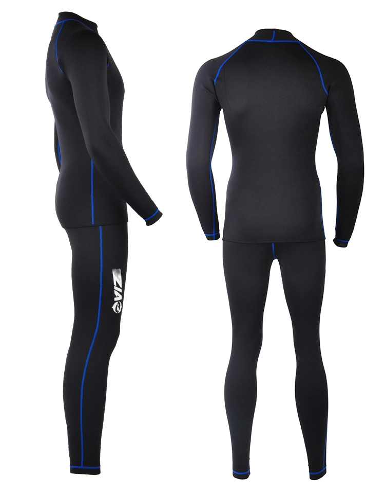 High Quality Neoprene Wetsuit Diving Suit Styrene-Butadiene Rubber Laminated Fabric 3mm Black