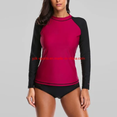 Spandex-Nylon-Body-Shaping-Anzüge für Damen, Surf-Rashguard